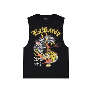 Tiger Panther Mens Cut Off Tee