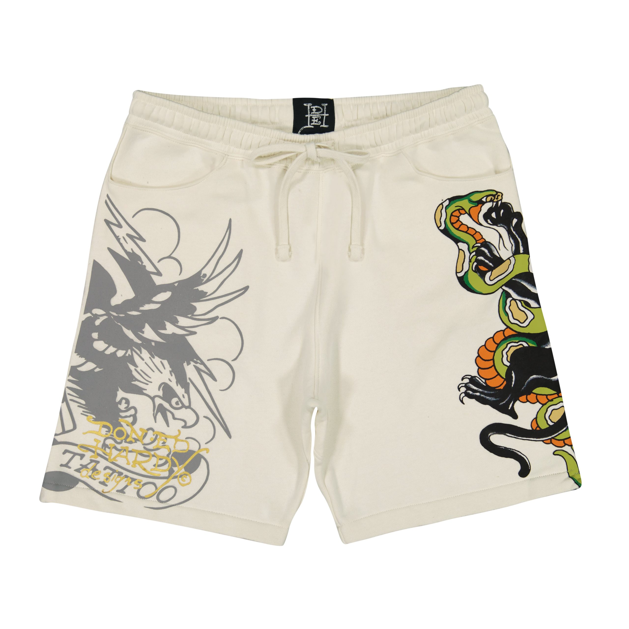 Panther Skull Fleece Short