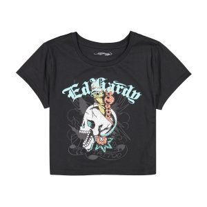 Skull Butterfly Baby Tee